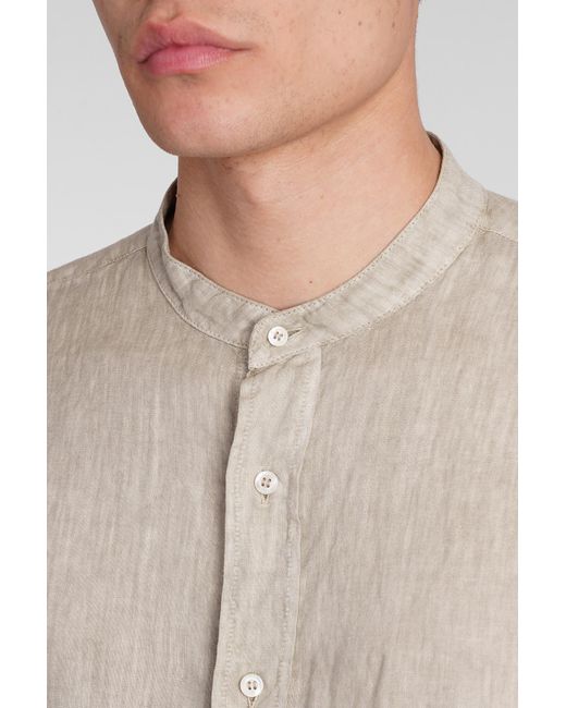 Camicia Camicia Bruce in lino Beige di Aspesi in Natural da Uomo