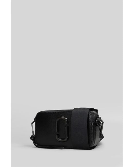 Marc Jacobs The Snapshot Shoulder Bag In Black Leather