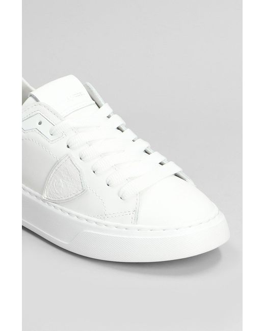 Philippe Model White Temple Low Sneakers for men