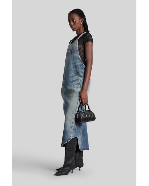 diesel denim maxi dress Diesel Blue De-Fully-Fsd Denim Maxi Dress Diesel