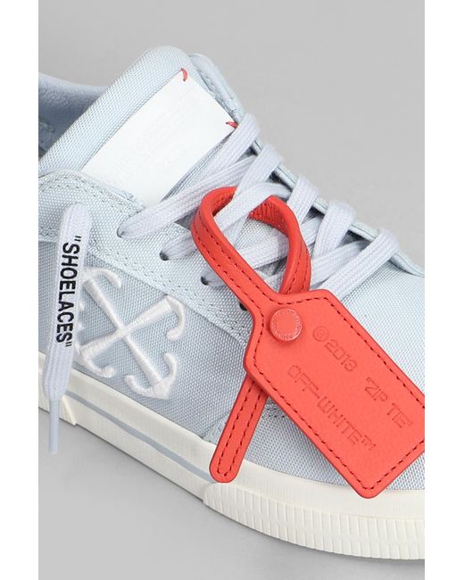 Sneakers New low vulcanized in Cotone Celeste di Off-White c/o Virgil Abloh in Multicolor