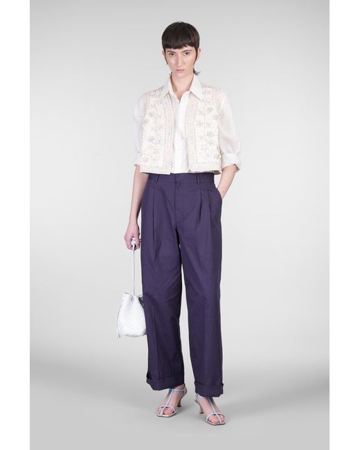 Camicia Angelo in Cotone Bianco di Antik Batik in White