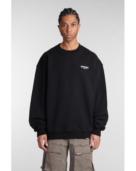 Represent Sweatshirt In Black Cotton for men