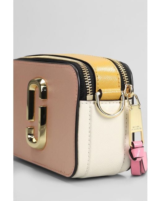 Marc Jacobs Snapshot Shoulder Bag In Rose-pink Leather