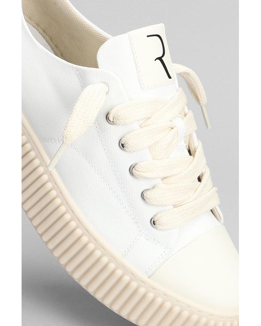 Rhun Sneakers In White Canvas for men