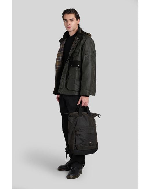 Barbour Black Editor Wax Casual Jacket for men