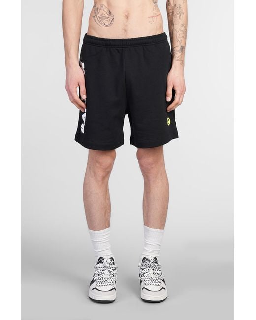 Shorts in Cotone Nero di Barrow in Black da Uomo