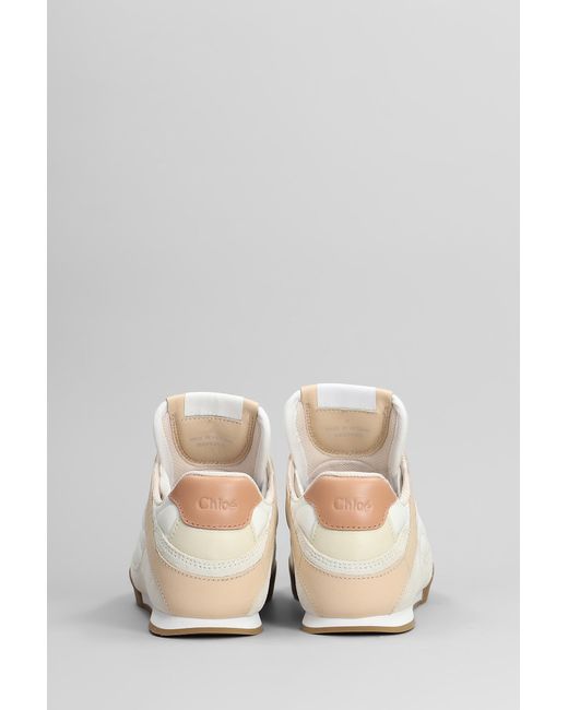 Sneakers Kick in pelle e camoscio Bianco di Chloé in White
