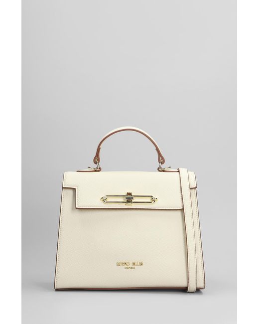 Marc Ellis Natural Iris L Shoulder Bag In White Faux Leather