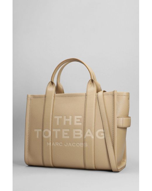 Marc Jacobs Natural The Medium Tote Tote In Camel Leather