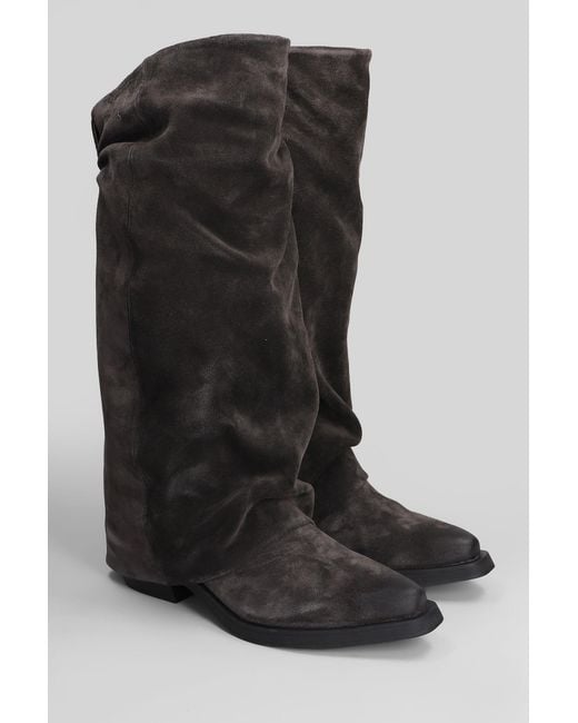 Ash Black Liam Low Heels Boots