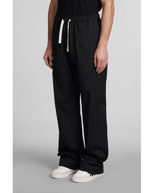 Palm Angels Pants In Black Polyester for men