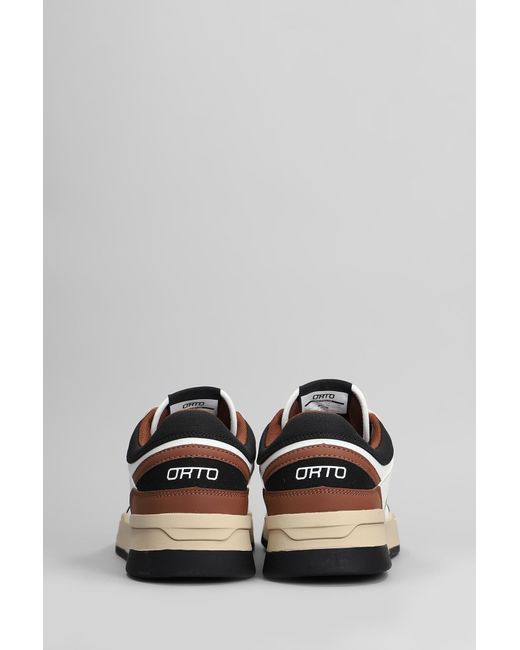 Sneakers Eclipse in Pelle Marrone di Orto in Multicolor da Uomo