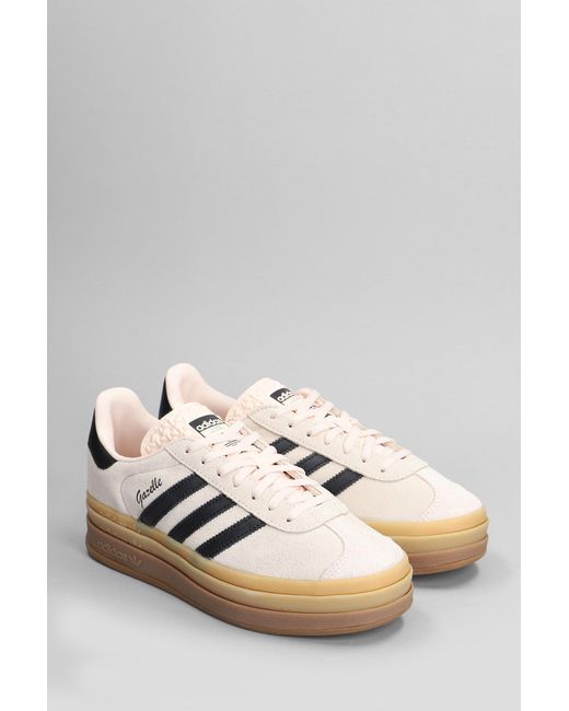 Adidas Gazelle Bold Sneakers In Rose-pink Suede