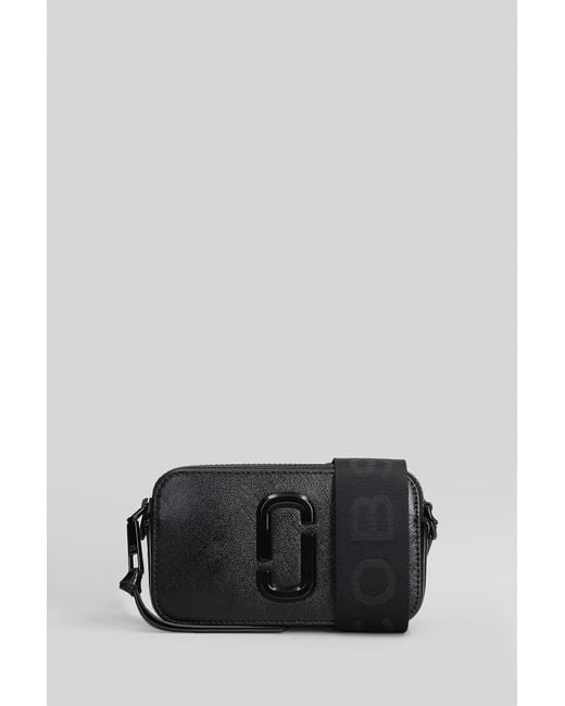 Marc Jacobs The Snapshot Shoulder Bag In Black Leather