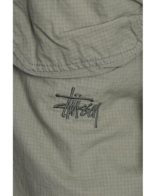 Stussy Gray Shirt In Green Cotton for men
