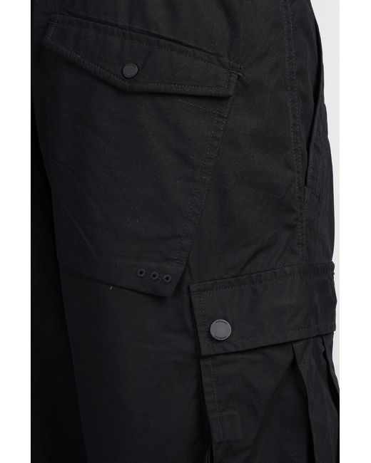 Pantalone in Cotone Nero di Maharishi in Black da Uomo
