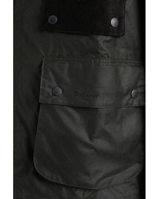 Barbour Black Editor Wax Casual Jacket for men
