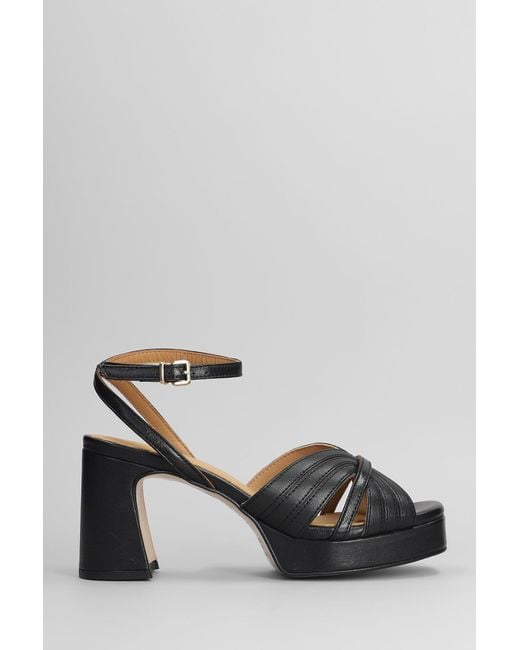 Pedro Miralles Sandals In Black Leather