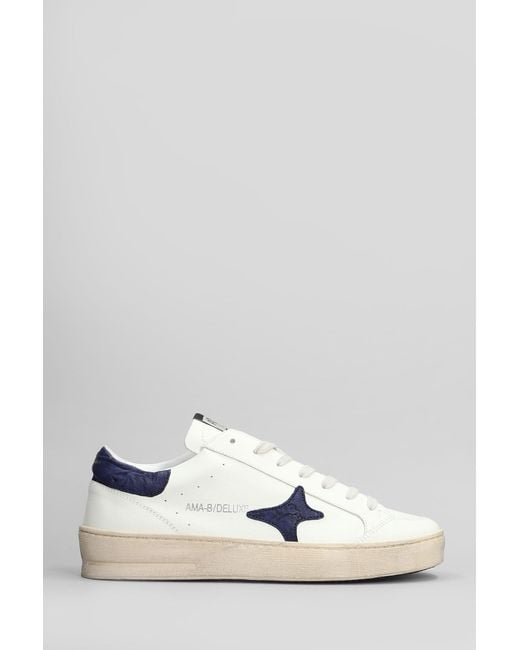 Sneakers in Pelle Bianca di AMA BRAND in White da Uomo
