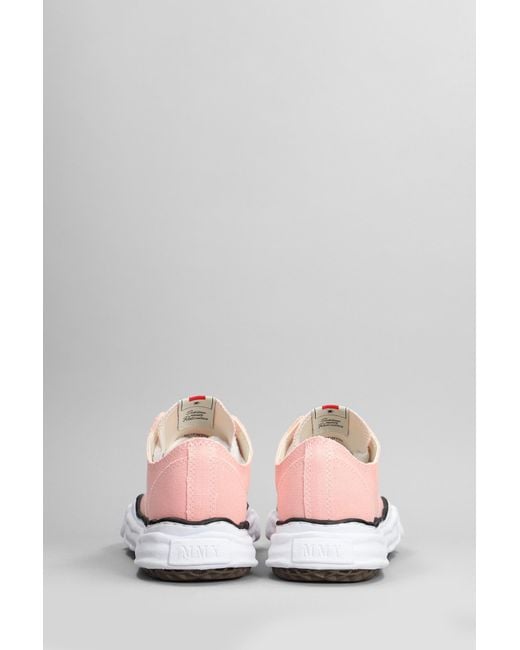 Sneakers Peterson low in Cotone Rosa di Maison Mihara Yasuhiro in Pink da Uomo