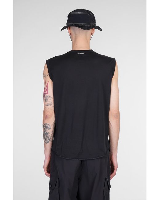 Canotta in Lana Nera di And Wander in Black da Uomo
