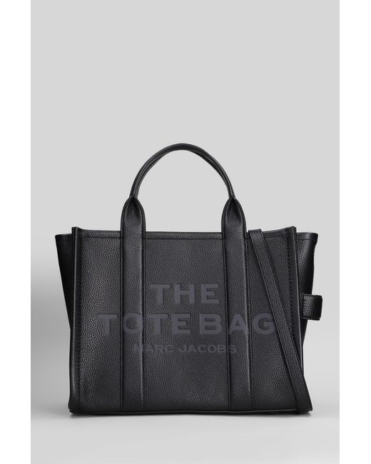 Marc Jacobs The Medium Tote Tote In Black Leather