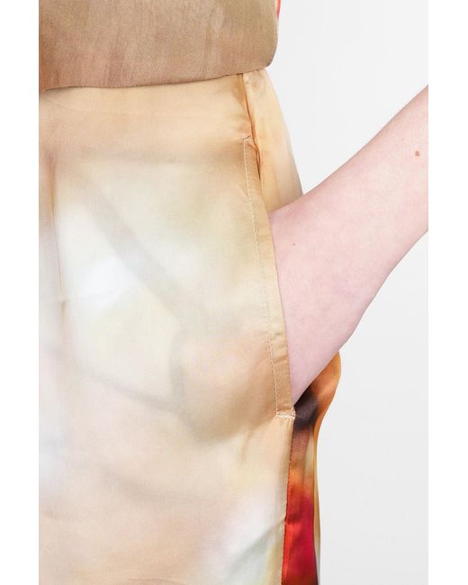 Yavi White Pants In Multicolor Polyamide Polyester