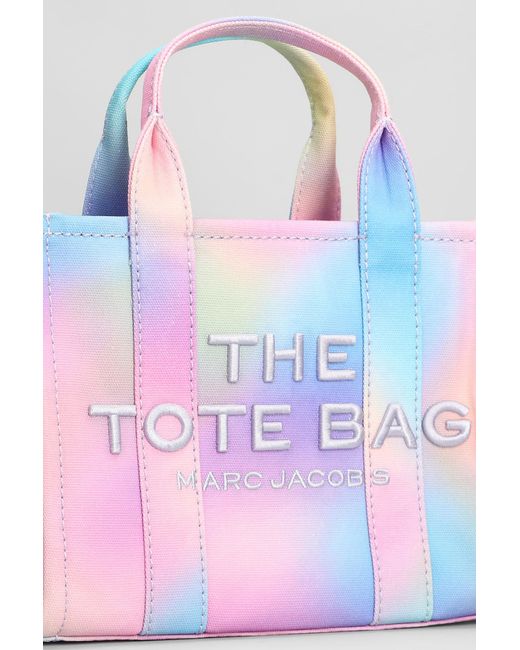 Marc Jacobs Pink The Small Tote Tote In Multicolor Cotton
