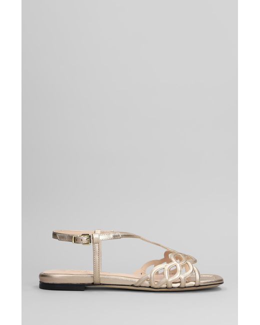 Sandali flats in Pelle Rame di Evaluna in Multicolor