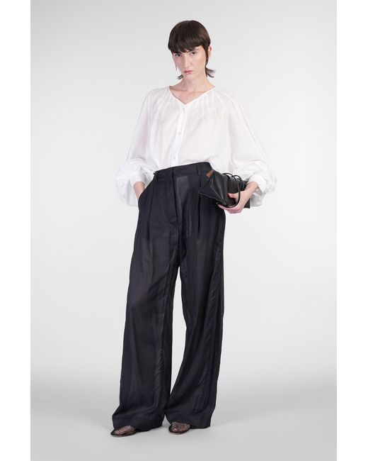 Pantalone Billie 3111 in Cotone Nero di THE LATEST in Blue