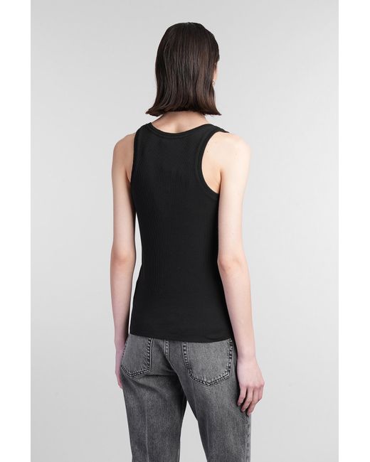 Canotta Alessia in Cotone Nero di Anine Bing in Black