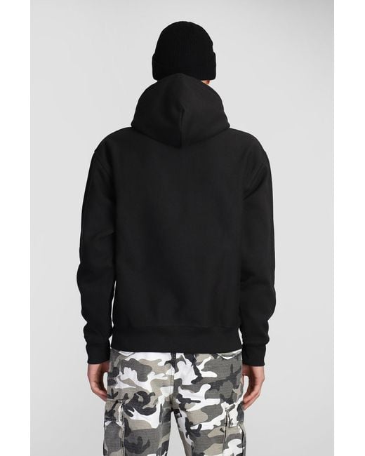 Felpa in Nylon Nero di Stussy in Black da Uomo