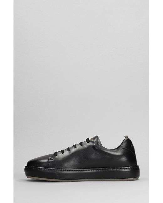 Officine Creative Black Covered 001 Sneakers for men