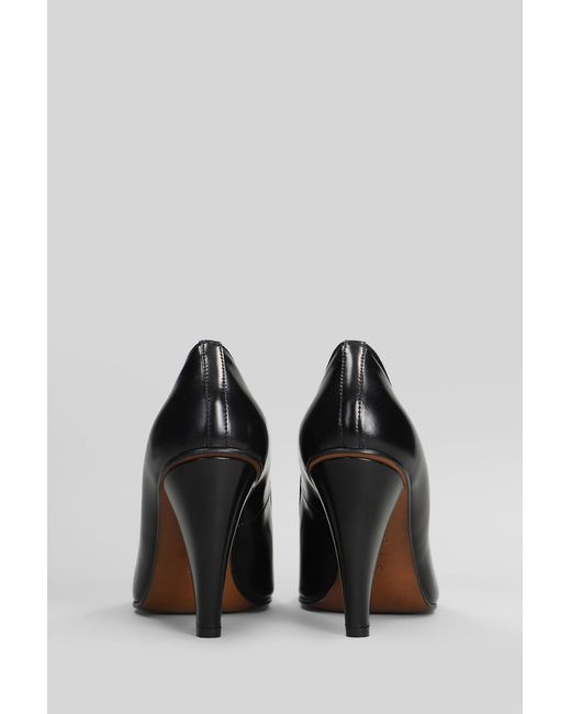 Decollete Power court in Pelle Nera di Vivienne Westwood in Black