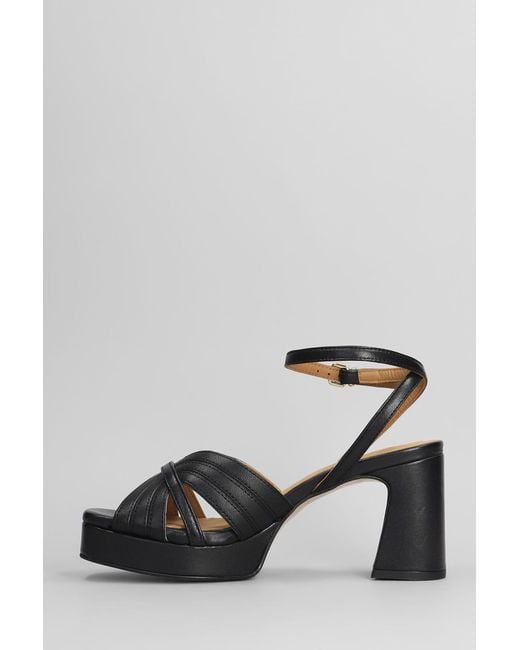 Pedro Miralles Sandals In Black Leather