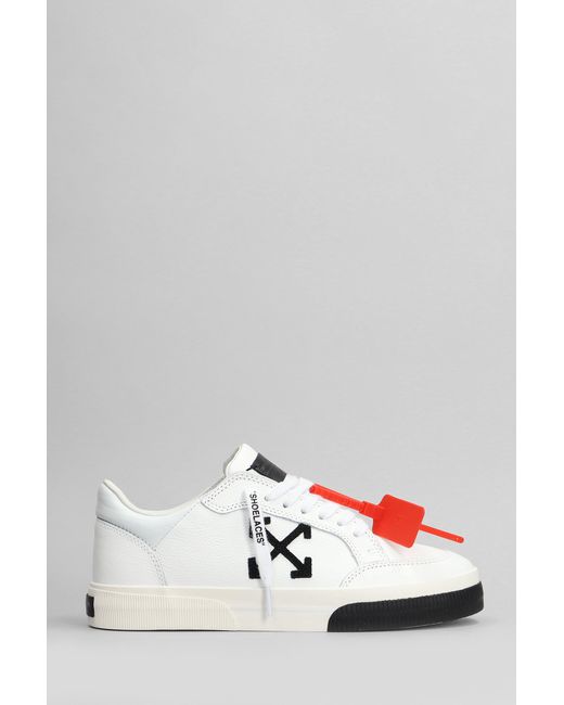 Sneakers New vulcanized low in Pelle Bianca di Off-White c/o Virgil Abloh in White da Uomo