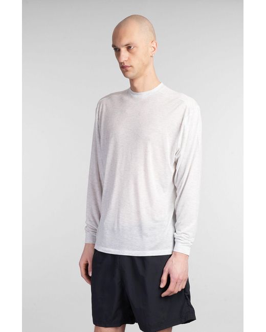 T-Shirt Obi in Cotone Grigio di DANILO PAURA in White da Uomo