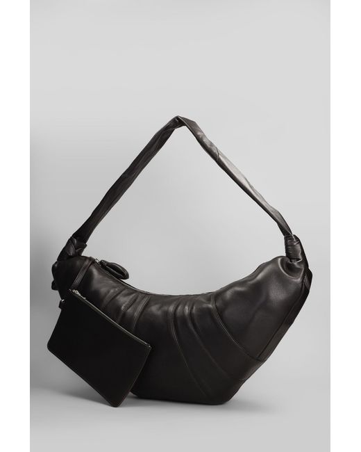 Lemaire Black Large Croissant Shoulder Bag