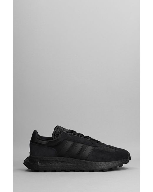 adidas Retropy E5 Sneakers In Black Suede And Fabric in Gray for Men | Lyst