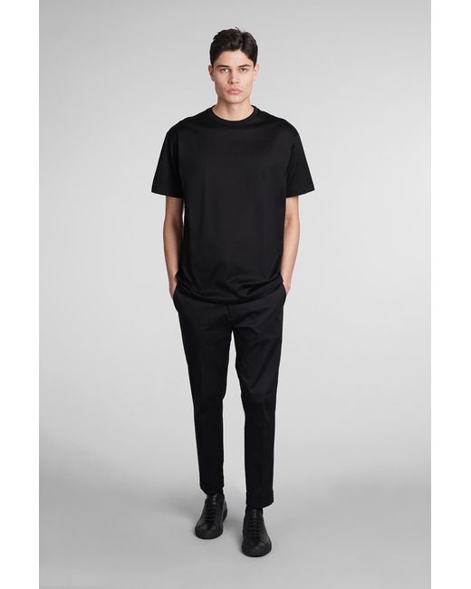 Low Brand Cooper T1.7 Pants In Black Cotton for men