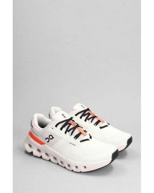 Sneakers Cloudrunner 2 in Poliestere Beige di On Shoes in White da Uomo