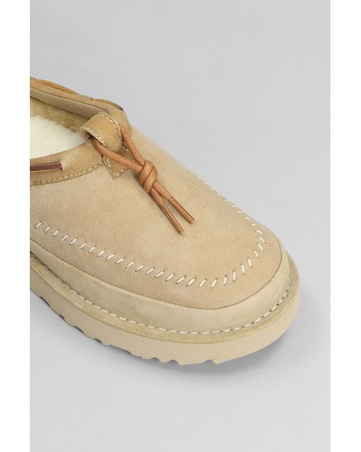 Mocassini Tasman Crafted in Camoscio Beige di Ugg in Natural