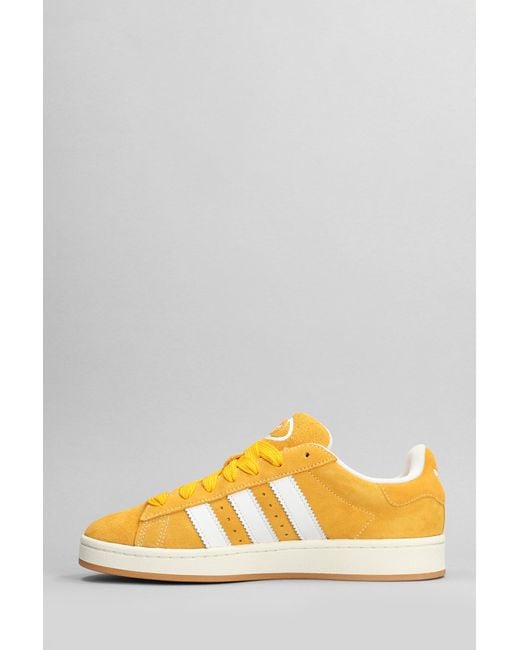 Adidas Campus 00s Sneakers In Yellow Suede for men