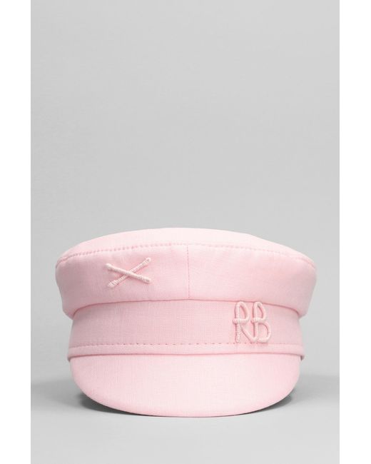 Ruslan Baginskiy Hats In Rose-pink Cotton