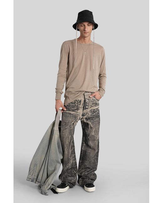 Rick Owens Geth Jeans Jeans In Black Cotton for men