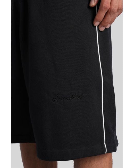 Fear Of God Shorts In Black Cotton for men