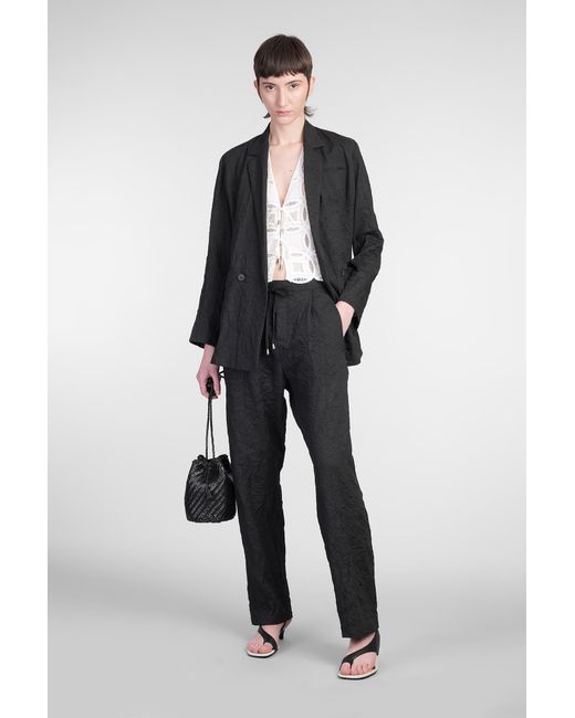 Blazer Jam in Cotone Nero di Holy Caftan in Gray