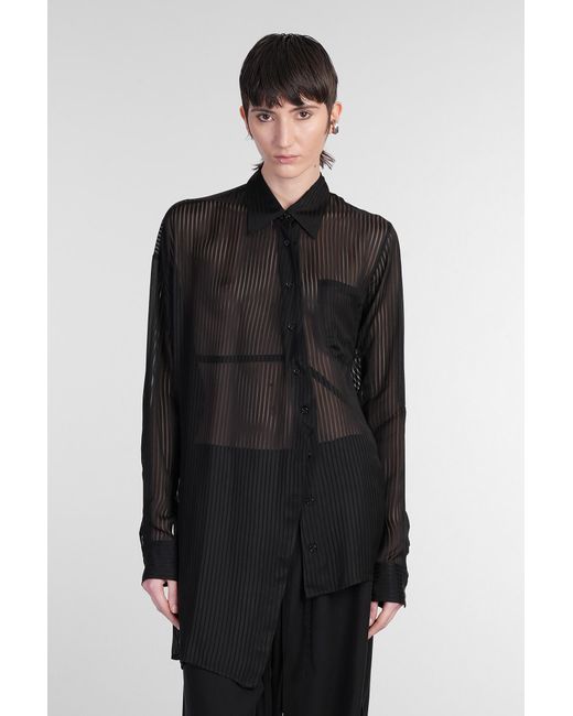 Camicia Daria in viscosa Nera di Ann Demeulemeester in Black