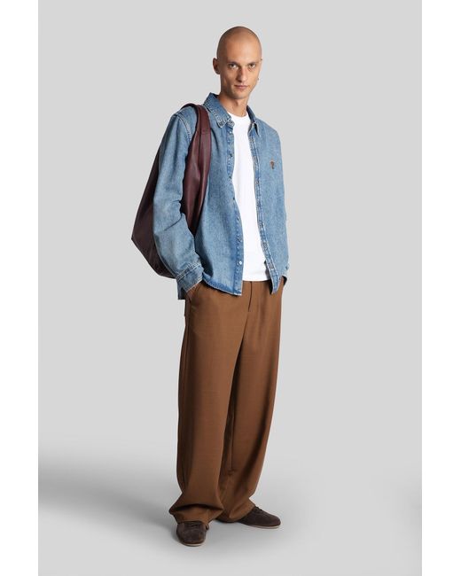 AMI Brown Pants for men